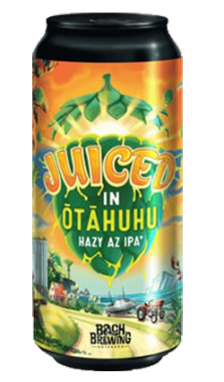 Bach Brewing Juiced in Otahuhu Hazy AZ IPA 440ml Can