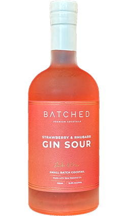 Batched Strawberry & Rhubarb Gin Sour 725ml