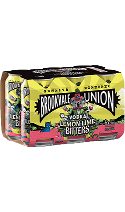 Brookvale Union Vodka Lemon Lime Bitters 330ml 6pk