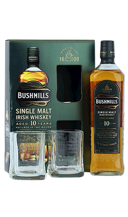 Bushmills 10YO 700ml with Glasses