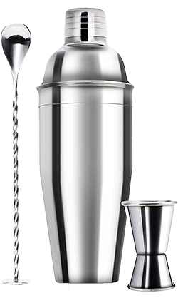 Cocktail Shaker Kit 550ml (4pc)