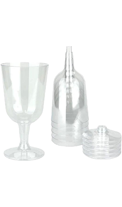 Disposable Wine Glasses 6Pk