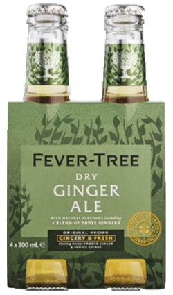 Fever Tree Ginger Ale 200ml 4pk