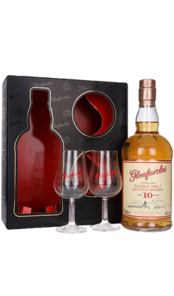 Glenfarclas 10YO 700ml + 2 Glasses