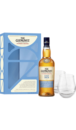 Glenlivet Founders Reserve 700ml with 2 Glasses