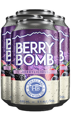 Hawkes Bay Berry Bomb 330ml 4pk CANS