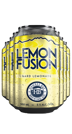 Hawkes Bay Lemon Fusion 330ml 12pk CANS