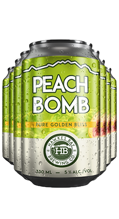 Hawkes Bay Peach Bomb 330ml 12pk CANS