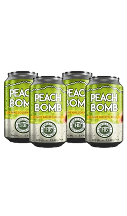 Hawkes Bay Peach Bomb 330ml 4pk CANS