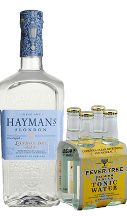 Haymans London Dry Gin 1000ml + FT Indian Tonic 4pk