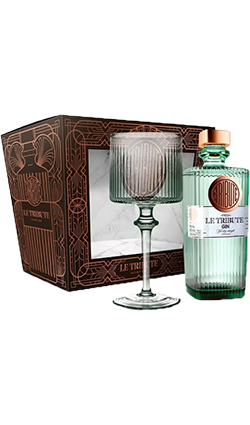 Le Tribute Gin 700ml + Balloon Glass Pack