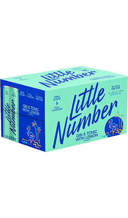 Little Number Gin & Tonic With Lemon 250ml 12pk Cans