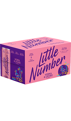 Little Number Vodka Lychee 250ml 12pk Cans