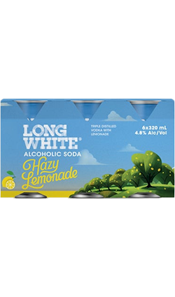 Long White Hazy Lemonade 320ml 6pk Cans