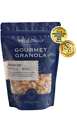 Well & Truly Macadamia Gold Gourmet Granola 350gm SMALL