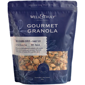 Well & Truly Macadamia Gold Gourmet Granola 840gm LARGE