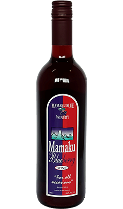 Mamaku Blueberry Wine Medium 750ml (Maroon Cap)