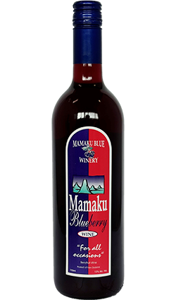 Mamaku Blueberry Wine Sweet 750ml (Blue Cap)