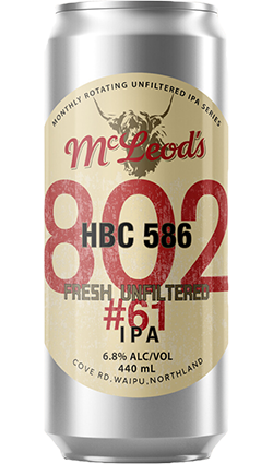 McLeods 802 #61 Unfiltered IPA 440ml Can