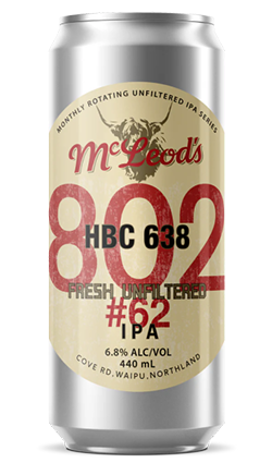 McLeods 802 #62 Unfiltered IPA 440ml