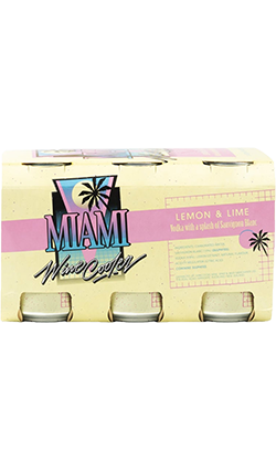 Miami Wine Cooler Lemon & Lime 5% 330ml 6pk