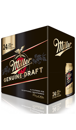 Miller Genuine Draft 330ml 24pk