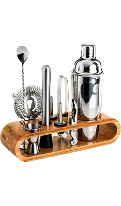 Mixology Bartender Kit: 10-Piece Bar Tool Set