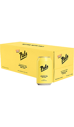 Pals Vodka, Pineapple, Lime & Soda 330ml 10pk (Yellow)