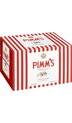 Pimms Lemonade & Ginger Ale 250ml Cans 12 Pack