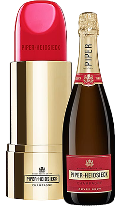 DAMAGED Piper Heidsieck Brut LIPSTICK Ed 750ml