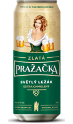 DAMAGED Prazacka 4.9% Extra Hopped Lager 500ml BB 01/25