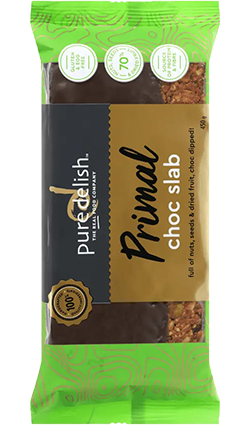 Pure Delish Primal Choc Slab 450g