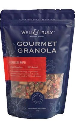 Well & Truly Raspberry Road Gourmet Granola 350gm