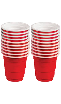 Red Disposable Shot Glass 40Pk