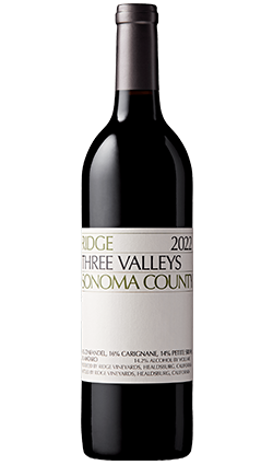 Ridge Three Valleys Zinfandel 2022