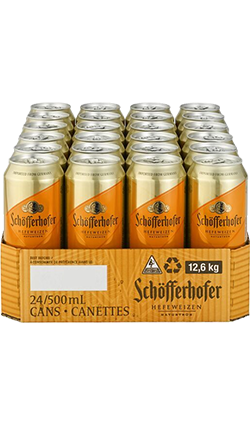 Schofferhofer Hefeweizan Can 500ml 24pk (due January)