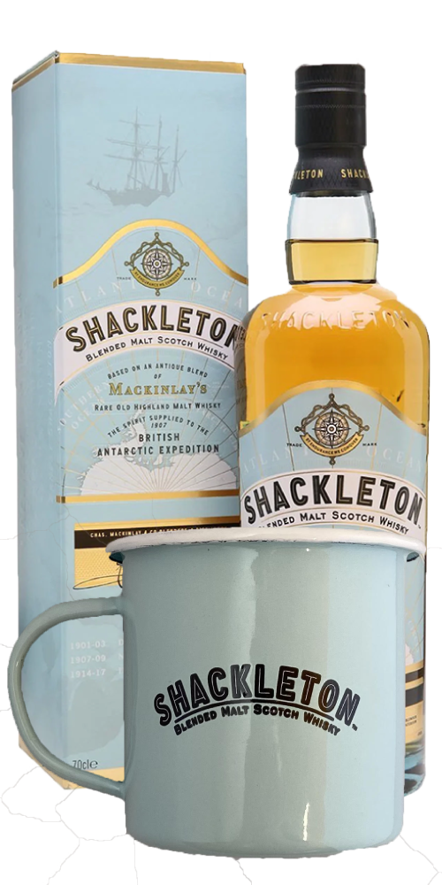 Shackleton Blended Scotch Whisky 700ml  + Enamel Mug