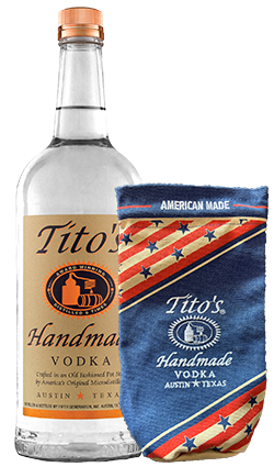 Tito's Handmade Vodka 1000ml + Burlap Bag