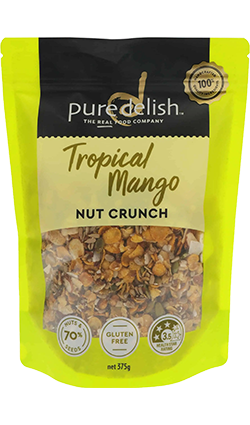 Pure Delish Tropical Mango Nut Crunch 375g