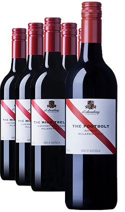 d'Arenberg High Trellis 2020 Cab Sav 12 PACK + Footbolt Shiraz Magnum 2017