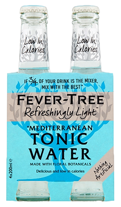 Fever Tree LIGHT Mediterranean Tonic 200ml 4pk