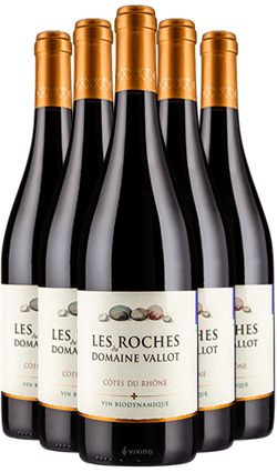 Les Roches du Domaine Vallot SIX PACK Cotes du Rhone 2022