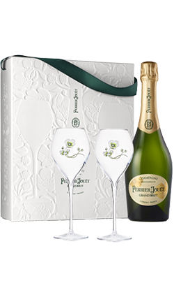 Perrier Jouet Brut with 2 glasses