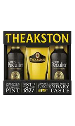 Theakston Old Peculier 2 x 500ml + Glass